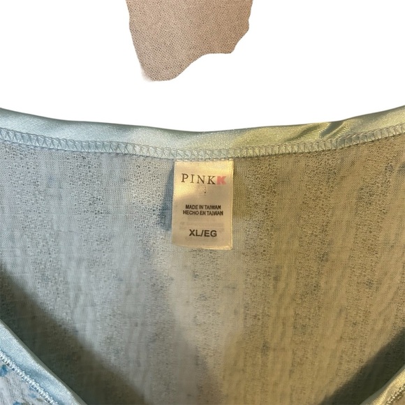 Pink Victoria Secret  Light Blue Nightgown with Flowers - Picture 4 of 6